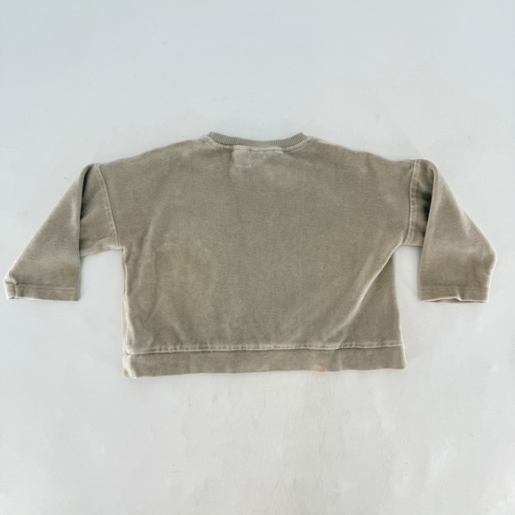 Zara Baby Girl Beige Sweatshirt Join Life Soft 12-18 Months‎ Cotton Blend - Picture 2 of 8